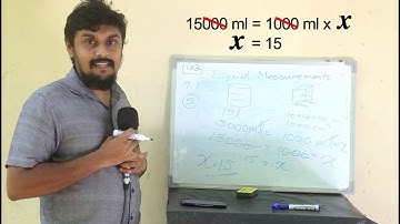 English Medium Mathematics - Grade 9 (Liquid Measurements)