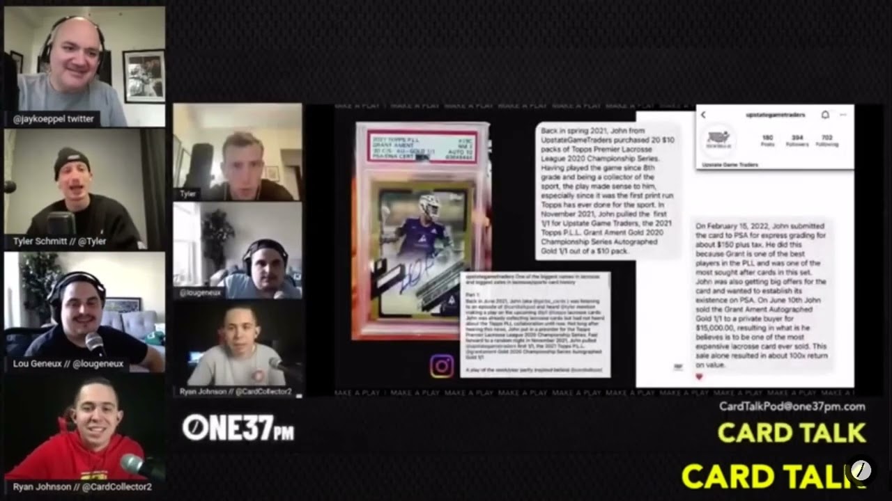 Card Talk Podcast: Upstate Game Traders Lacrosse Play Of The Year Nomination