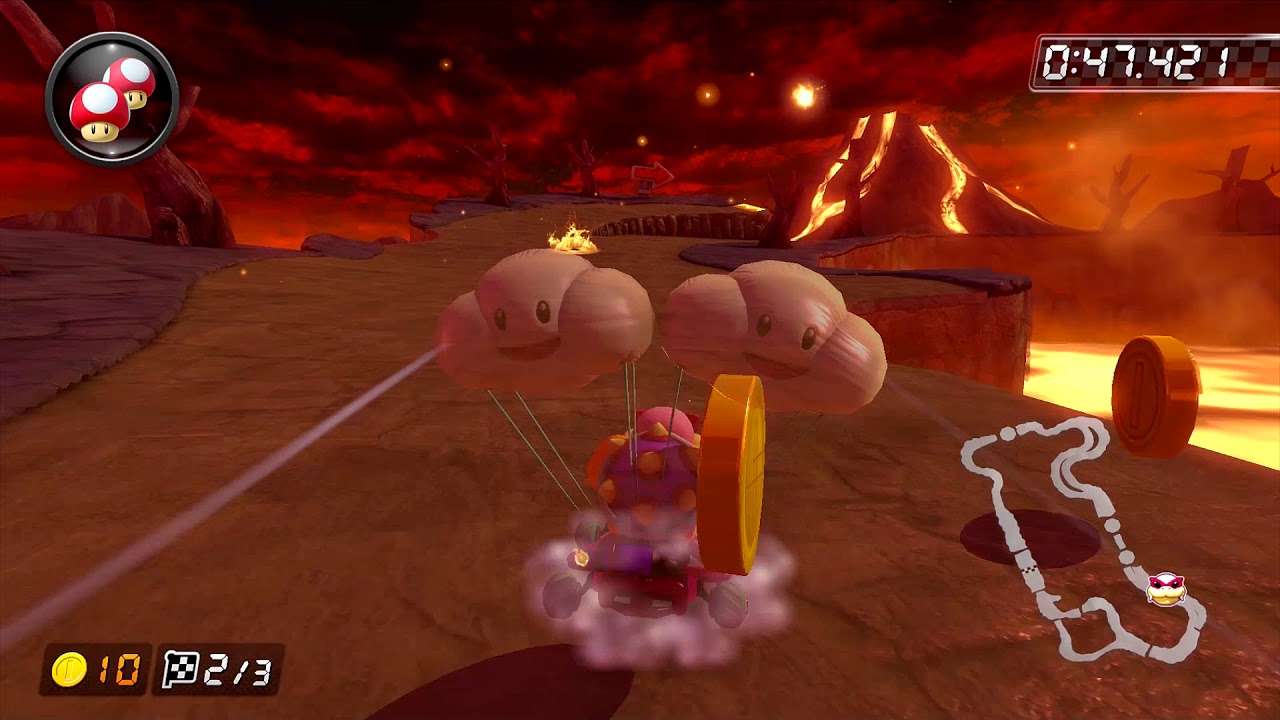 Wii Grumble Volcano [200cc] - 1:24.740 - Tommy (Mario Kart 8 Deluxe ...
