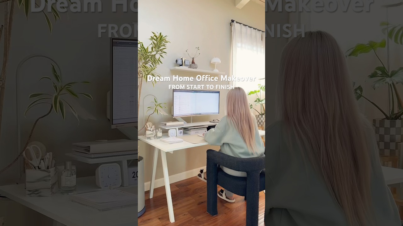 Finalized my home office makeover ☺️ 