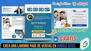 Cómo crear una Landing Page de Ventas en Google Sites GRATIS!