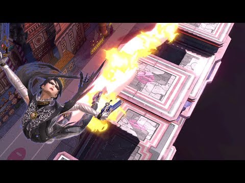 スマブラSP　究極巨大化ベヨネッタをふっとばす