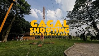 Cek Lokasi Shooting, Drone Tabrak Kabel Sling