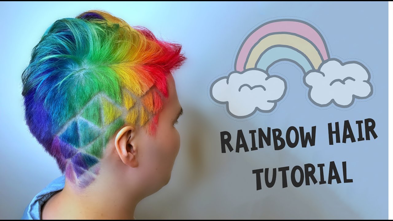RAINBOW HAIR TUTORIAL - YouTube