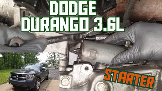 Dodge Durango 3.6L 2011-2016 starter replacement