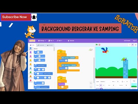 Projek 3 Scratch - Background Bergerak Ke Samping - YouTube