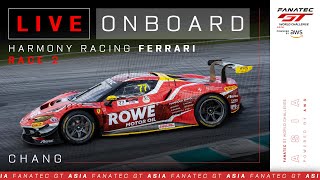 LIVE ONBOARD | #77 Harmony Racing Ferrari | Race 2 | Chang | 2024 Fanatec GT Asia