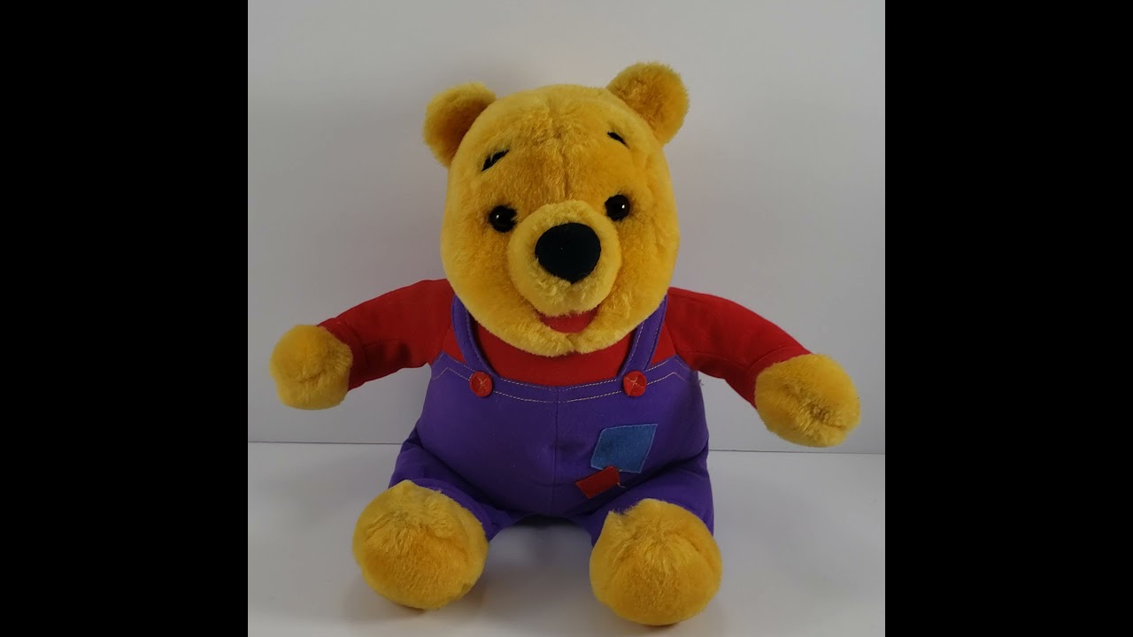 VTG 1997 Mattel Disney Hug Wiggle Winnie the Pooh Toy Plush 10"