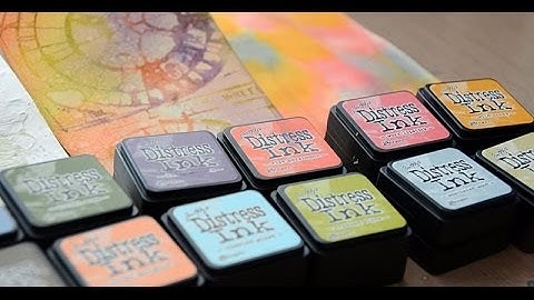 Backgrounds with Distress Mini Ink Pads set 7-9