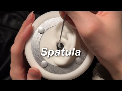 ASMR Intense Spatula Ear Cleaning on 3Dio (No Talking)