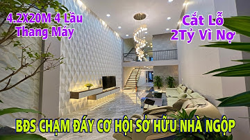 Nợ ngân hàng A. Cảnh cắt lỗ 2 tỷ ! Bán gấp căn nhà đẹp 4.2 x 20m 4 lầu Thang Máy xây cho con trai