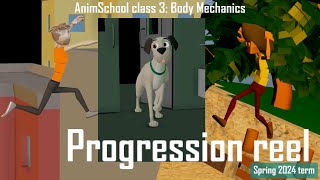 Animschool Class 3 - Progression reel - Spring 2024