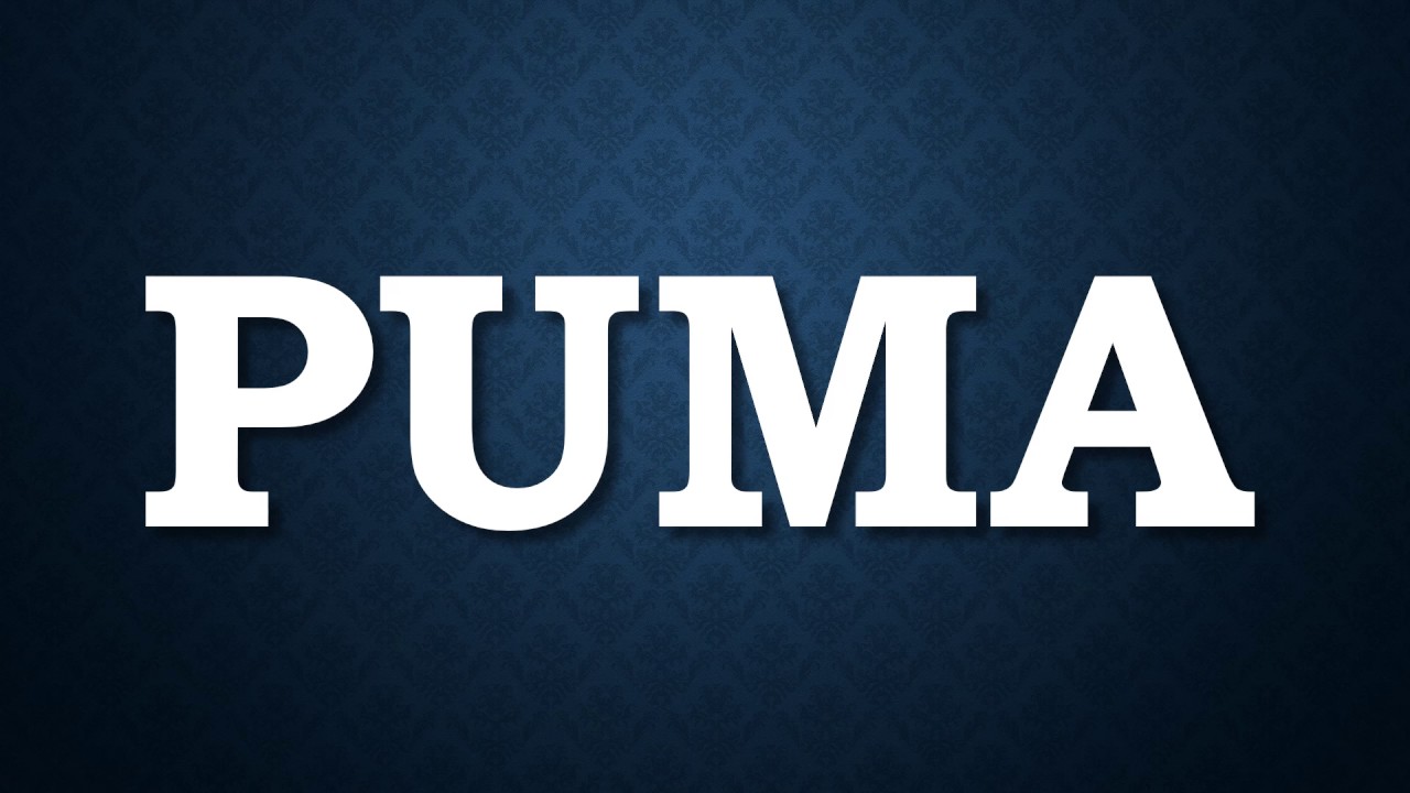 How to pronounce Puma - YouTube