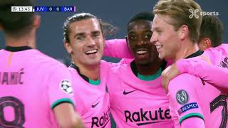 Champions League 28.10.2020 / Goal Dembélé screenshot 2