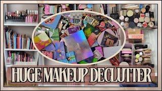 HUGE FULL MAKEUP COLLECTION DECLUTTER & ORGANIZATION MAY 2024 | Clare Walch