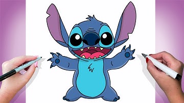 How To Draw Stitch | Tutorial Easy