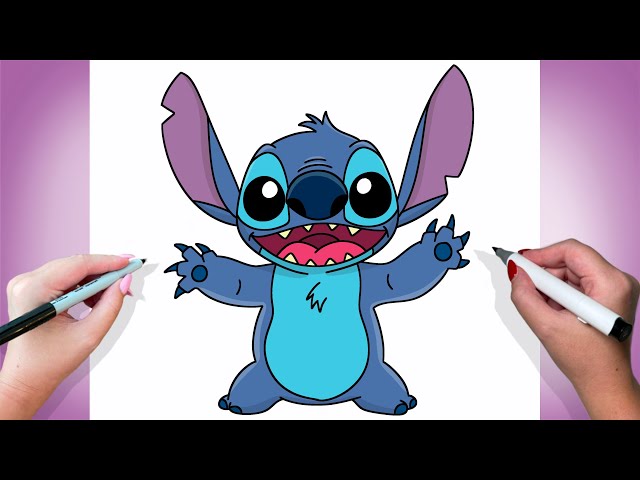 How To Draw Stitch  Tutorial Easy 