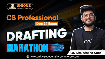 CS PROFESSIONAL || DRAFTING MARATHON || DEC 24 & JUNE 25