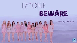 ( Sub Indo ) IZ*ONE (아이즈원) - Beware JAPAN VERSION  | Color Coded Terjemahan Indonesia