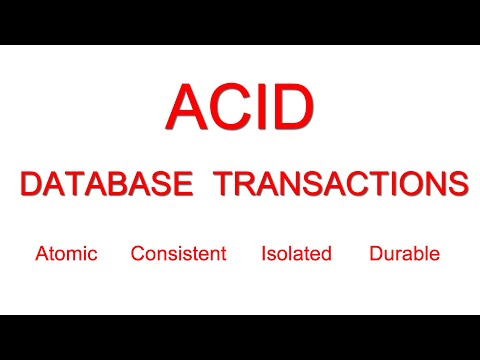 தரவுத்தள பரிவர்த்தனைகள் (ACID)