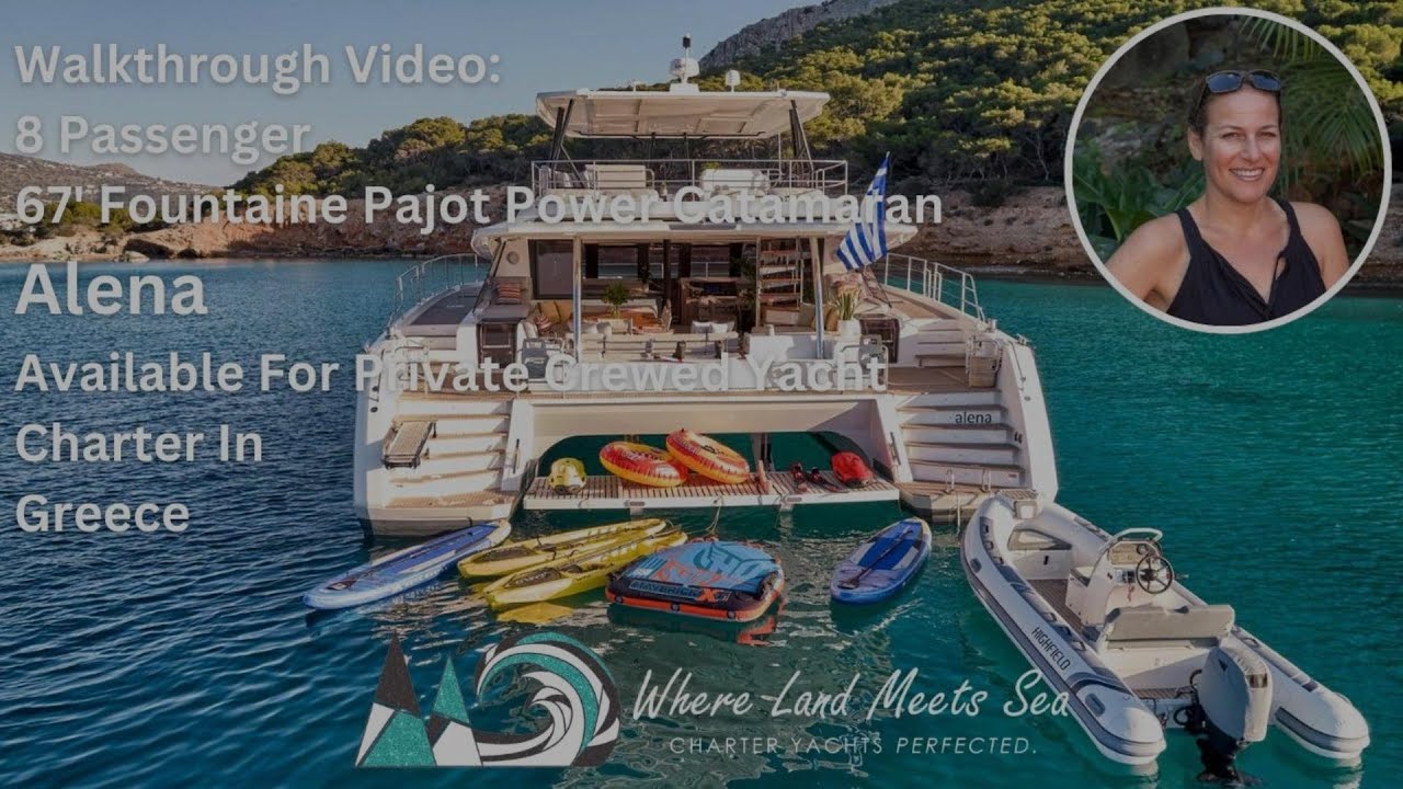 8 Passenger, 2023 67' Fountaine Pajot Powercat-Alena Available For Crewed Yacht Charter In Greece