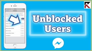 How To Unblock Someone Facebook Messenger | Unblock People