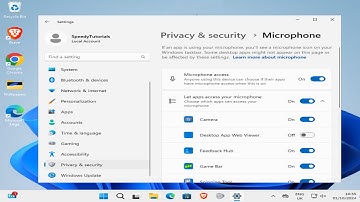 How To Allow Apps to Access Your Microphone in Windows 11