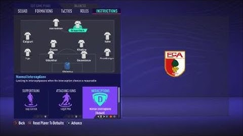 FIFA 21 Custom Tactics -Recreate 4-4-2  of Augsburg + Instructions - Replicate real system