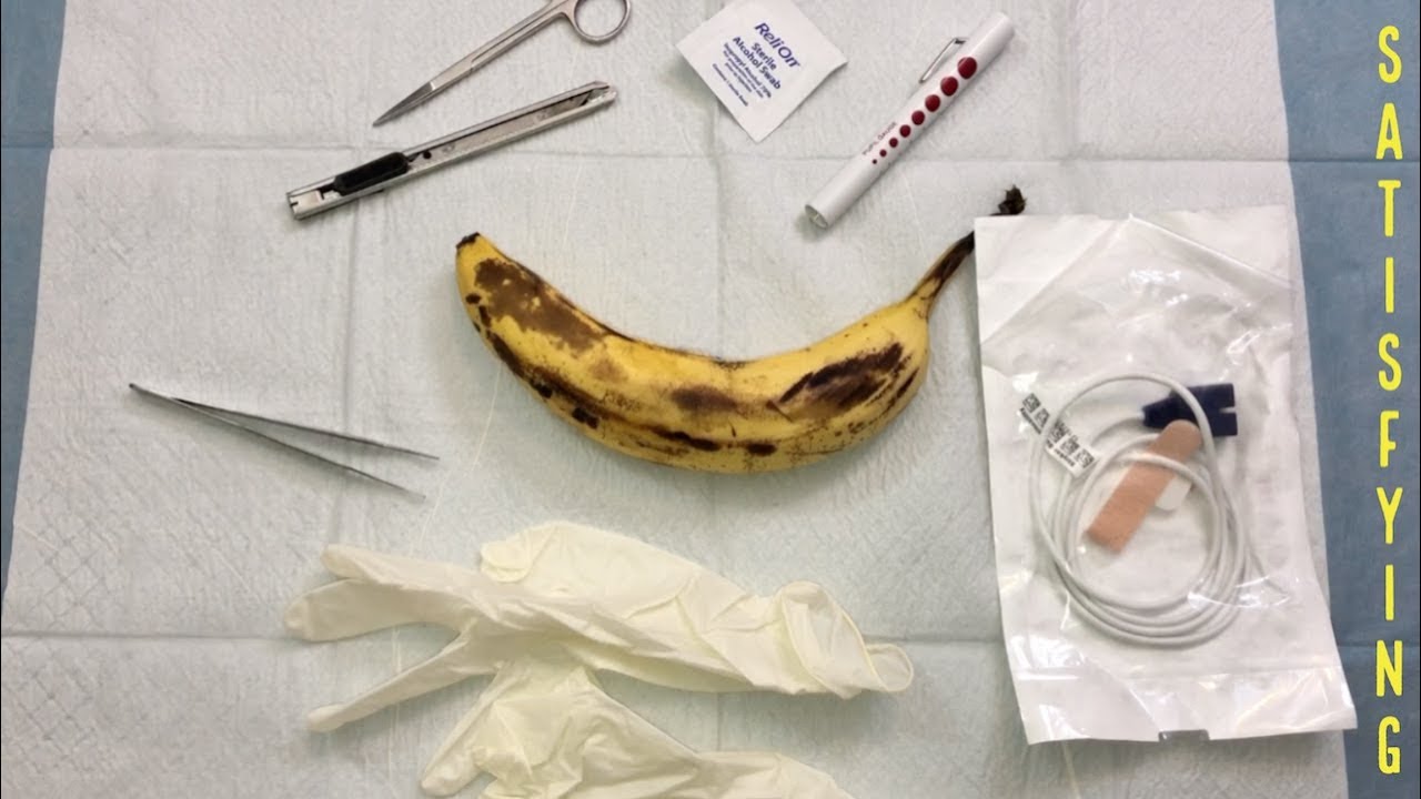 [ASMR] Surgery On Banana *Satisfying* YouTube