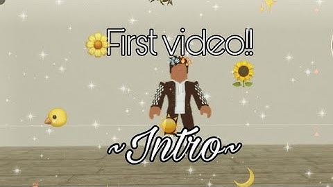 First Video! Intro :p