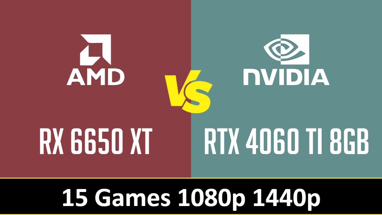 RX 6650 XT vs RTX 4060 TI 8GB 15 Games 1080p 1440p (R7 7800X3D) YouTube