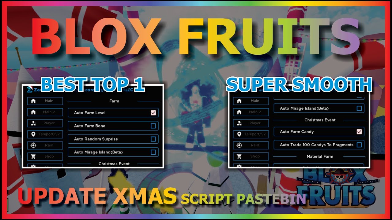 Blox Fruits Christmas Event 2022 Script!! AutoFarm Candy! Latest Version!!  - BiliBili