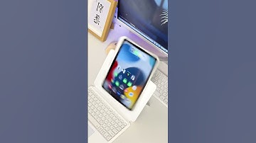 2023 stylish iPad keyboard case with foldable stand slide rails,white #ipad #apple #foryou #ipadpro