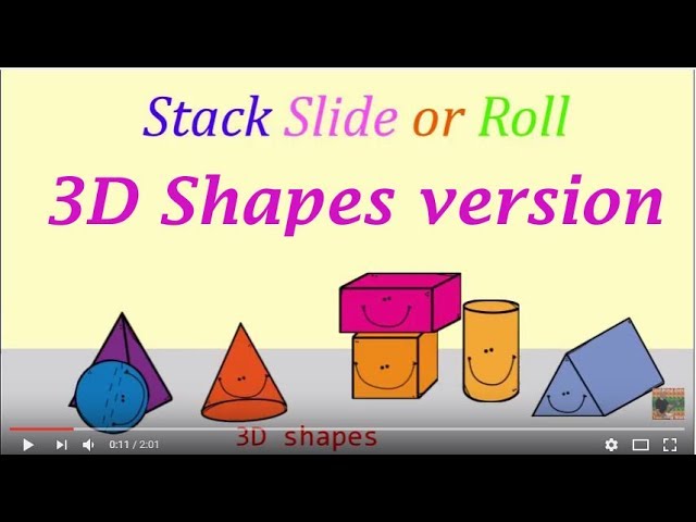 roll slide and stack shapes worksheet with answers download printable