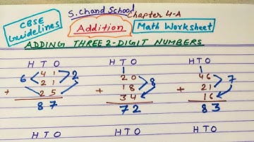 Adding Three 2-Digit Numbers | Addition |