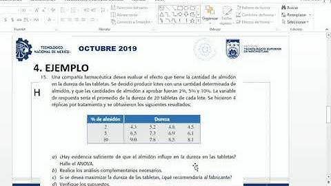 ANOVA DE UN SOLO FACTOR CON EXCEL