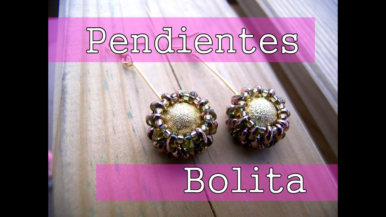 Abalorios Manualidades - Pendientes Bolita