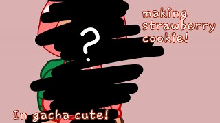 Making Strawberry Cookie In Gacha Cute!