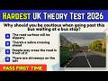 UK Theory Test | Ultimate Driving Theory Test Revision 2026 | PASS FIRST TIME