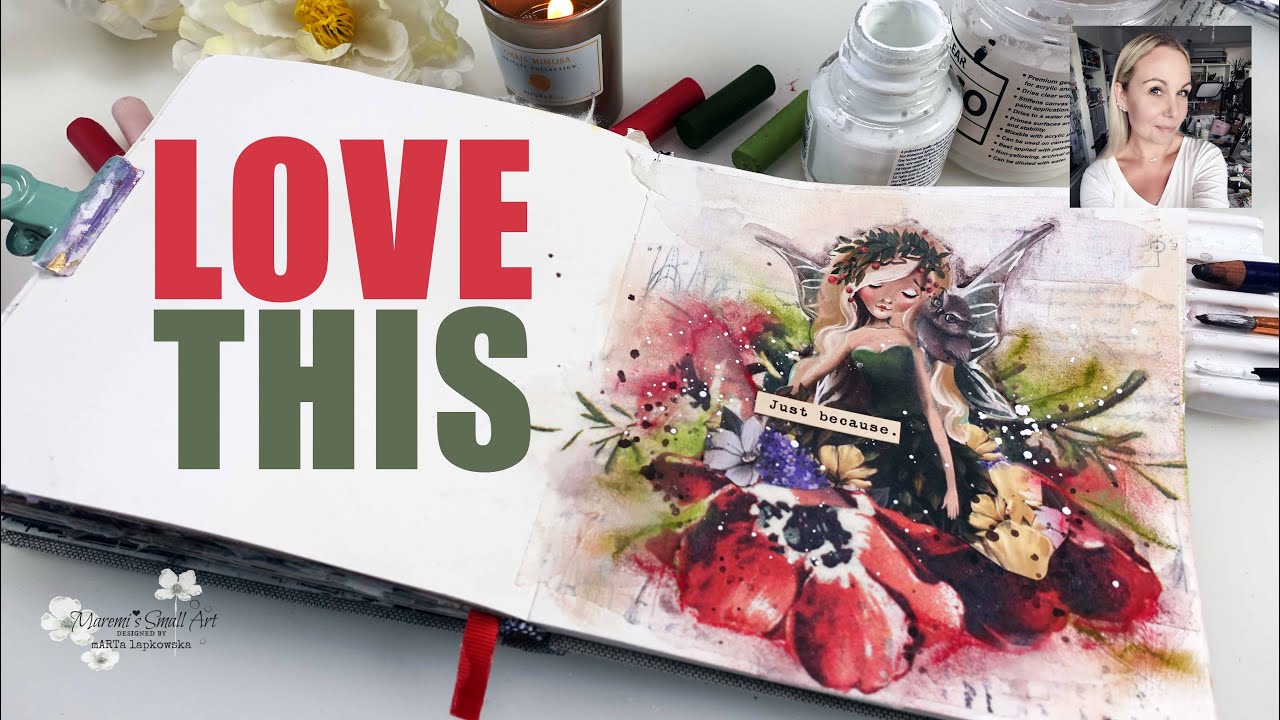 ASMR for Relax Anxiety - Art Journaling ~ ✂️ Maremi's Small Art