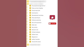 Most important collocations for reading fill in the blanks #pte#ptetlatestnews#ptereading#speaking