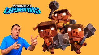 Minecraft Legends: LO QUE NO SE VIO EN EL DIRECTO. Los Piglins atacan mi ciudad