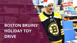 Gentle Giant Moving Company teamed up with the Boston Bruins to deliver joy and toys to children stuck in hospitals during the 