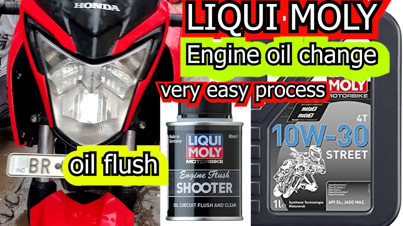 Honda cb Engine oil change Engine flush YouTube