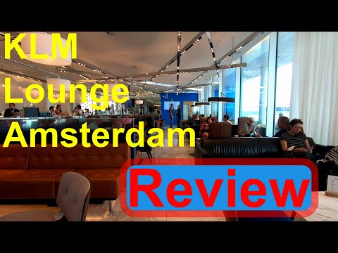 KLM International Crown Lounge Amsterdam airport review