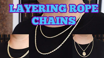 Different layering tips for ROPE CHAINS! Stacking your rope chains.