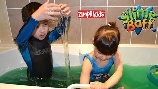 Baff Slime For Kids  Lenzie Runs A Slime Bath - Family Fun For Kids