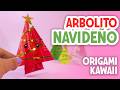 Como Hacer Arbol de Navidad con Papel Origami - Manualidad Fácil