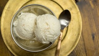 Litchi Ice Cream Recipe | How to make Lychee Ice Cream ~ 3 Ingredient Ice Cream