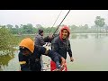 Beautiful boy Hunting Black Carp Suddenly Meets Strange Fish | Best Hook Fishing